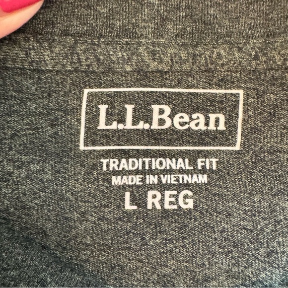 LL Bean Cotton Henley Long Sleeve Shirt - Picture 3 of 5